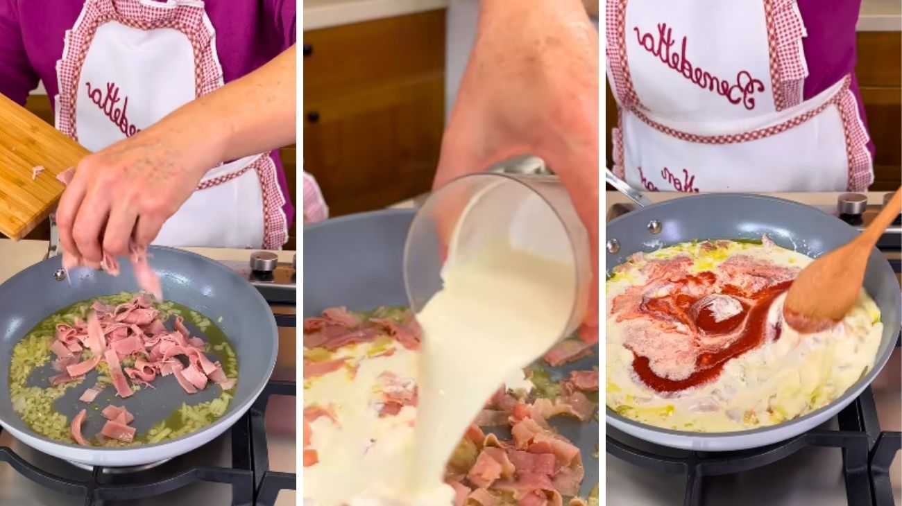 Penne sugo prosciutto baffo benedetta rossi