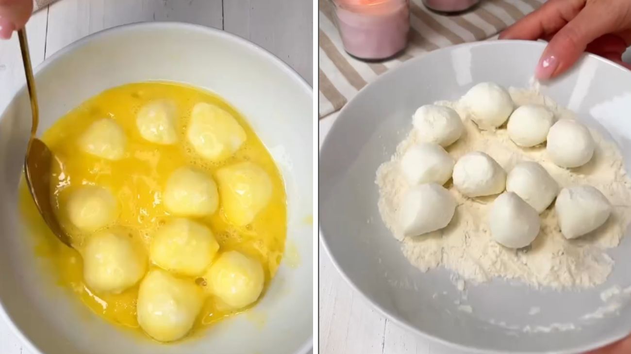 Mozzarelline fritte in friggitrice ad aria, la ricetta facile e veloce. Fonte Instagram