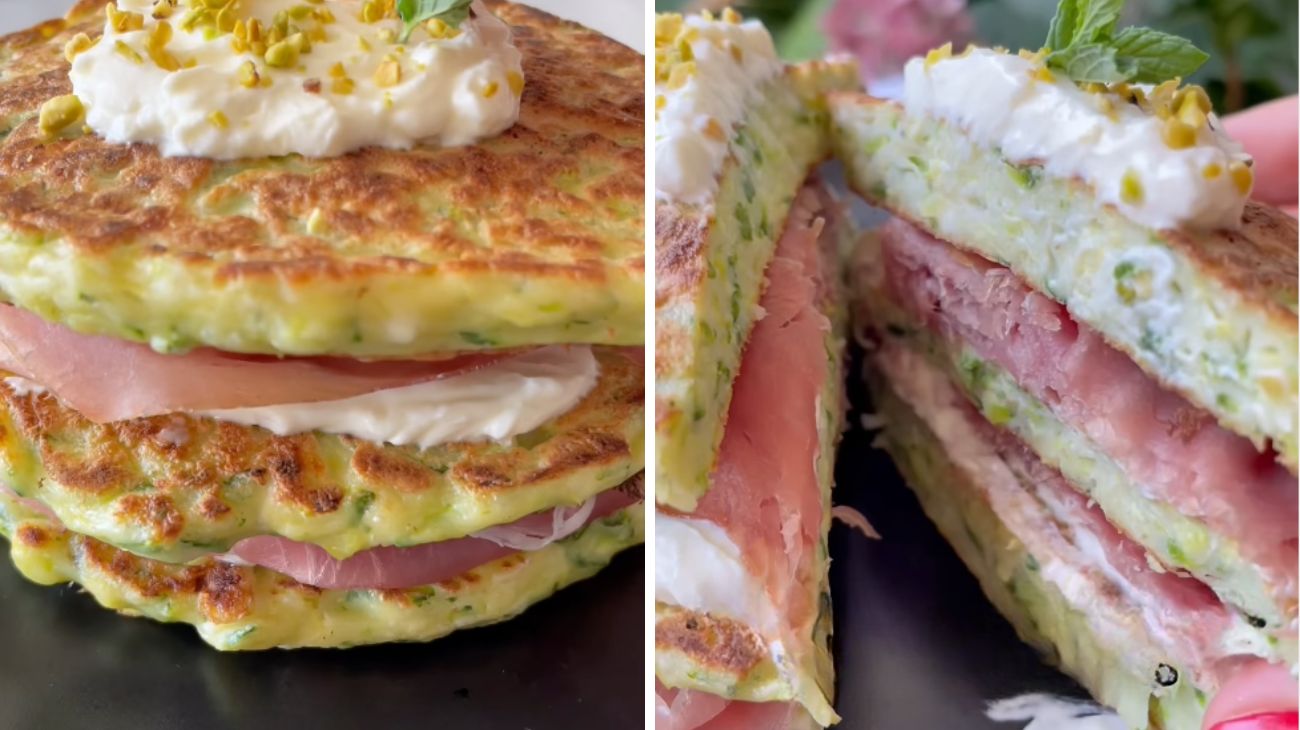 Pancakes zucchine e feta Fonte social