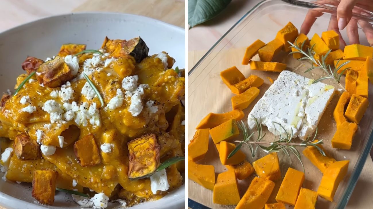 Pasta zucca e feta Fonte Instagram