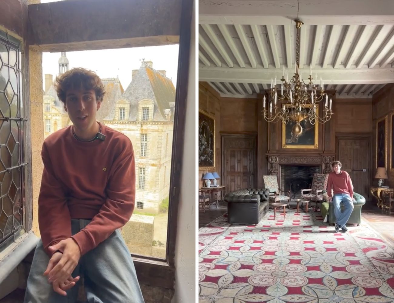 Dante Fiorani vive in un castello medievale della Francia orientale gratis, in cambio di 20 ore di lavoro settimanale