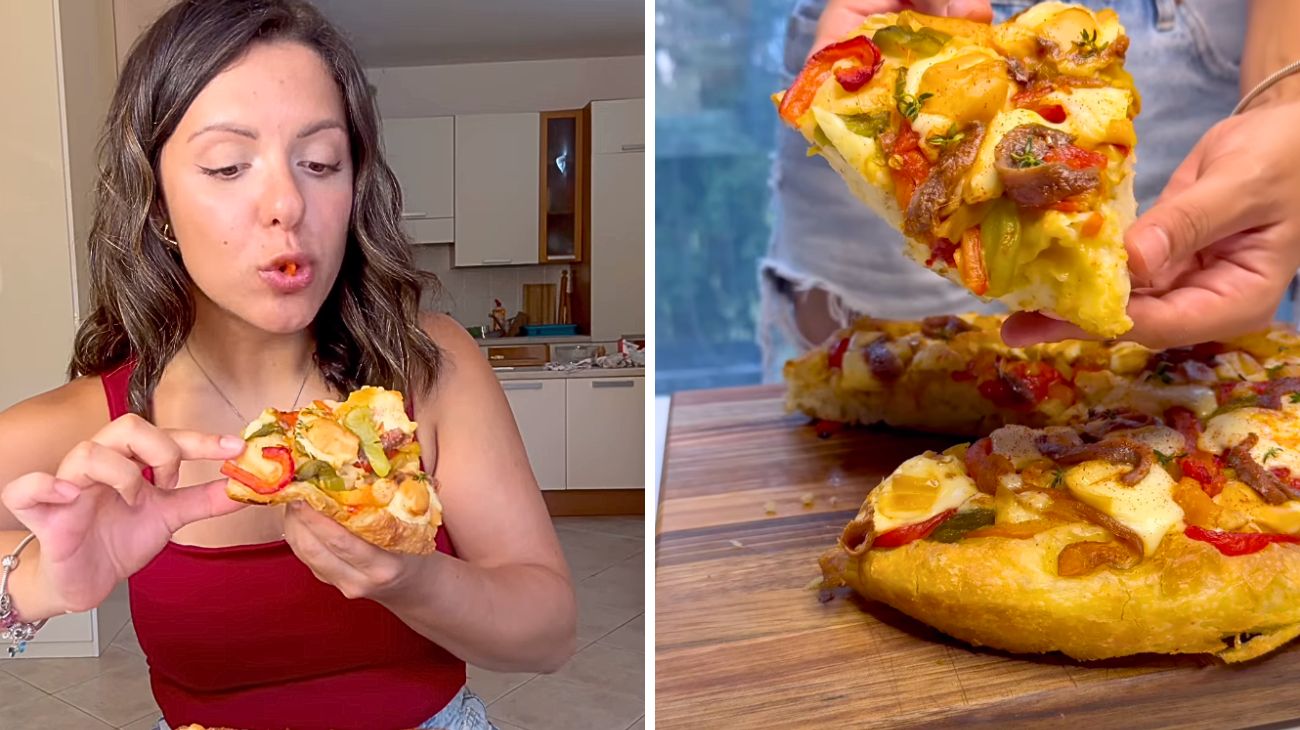 Focaccia ai peperoni