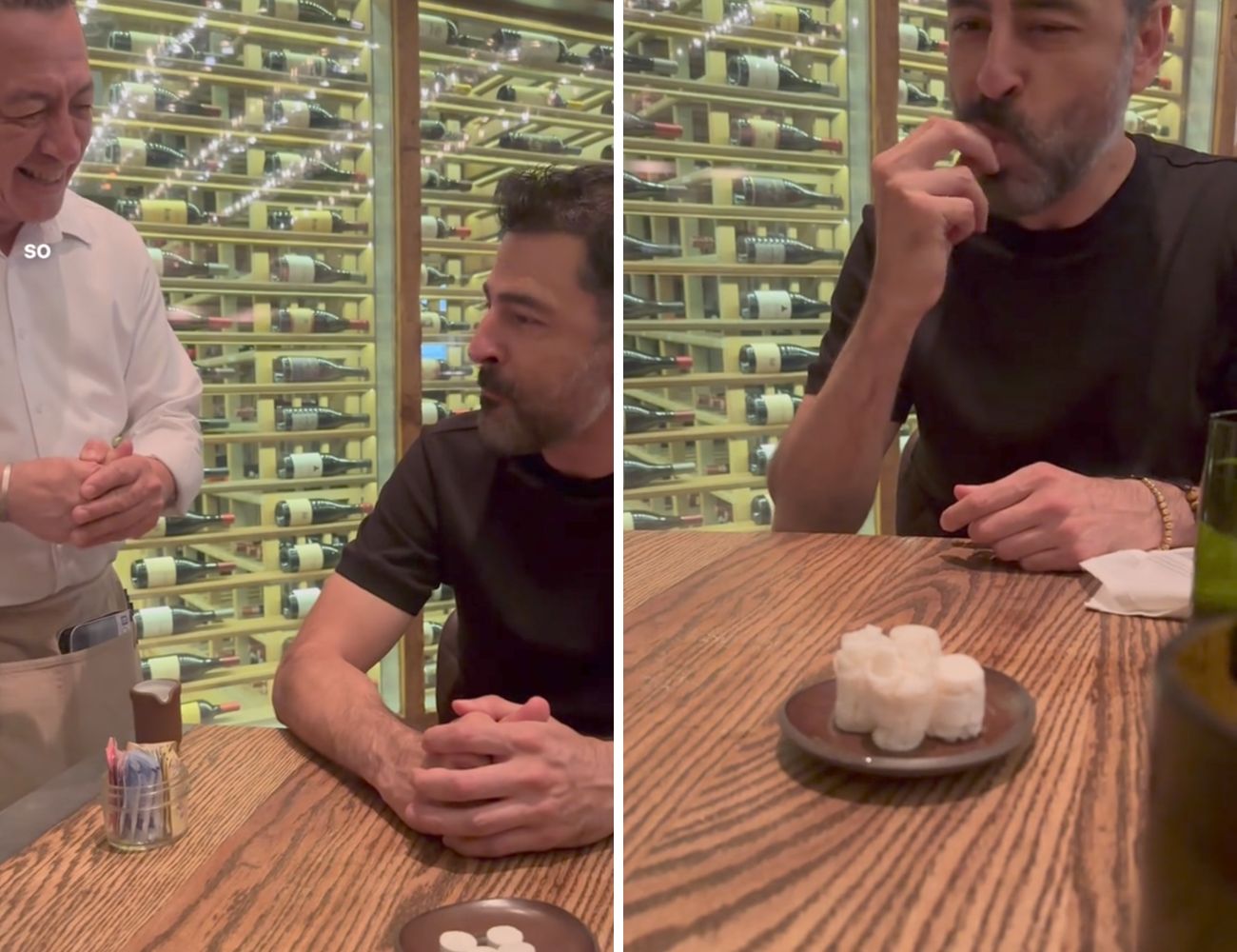 L'uomo ha masticato un dischetto che, a contatto con l'acqua, diventa un asciugamano: chiaramente non è commestibile.