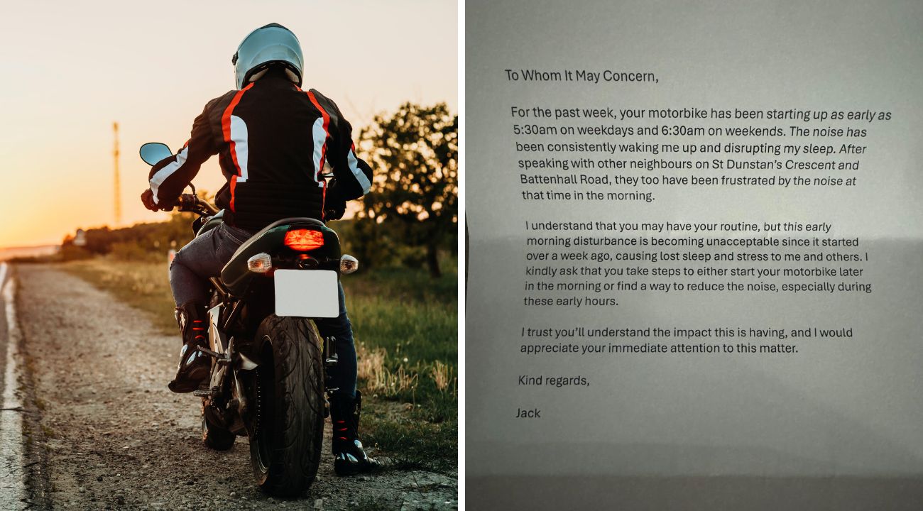 vicino rumori motocicletta