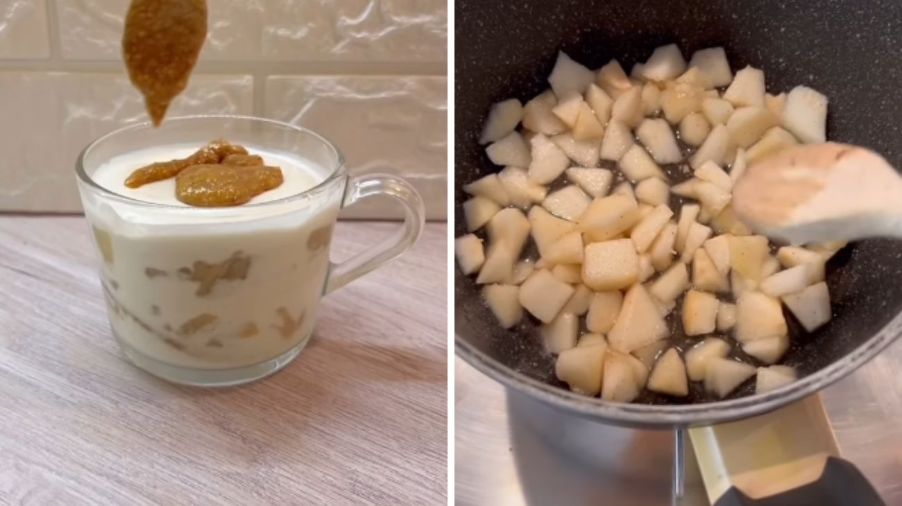 Dal profilo social di Amanda Guadini, la ricetta del biscomisù pera, cannella e nocciole