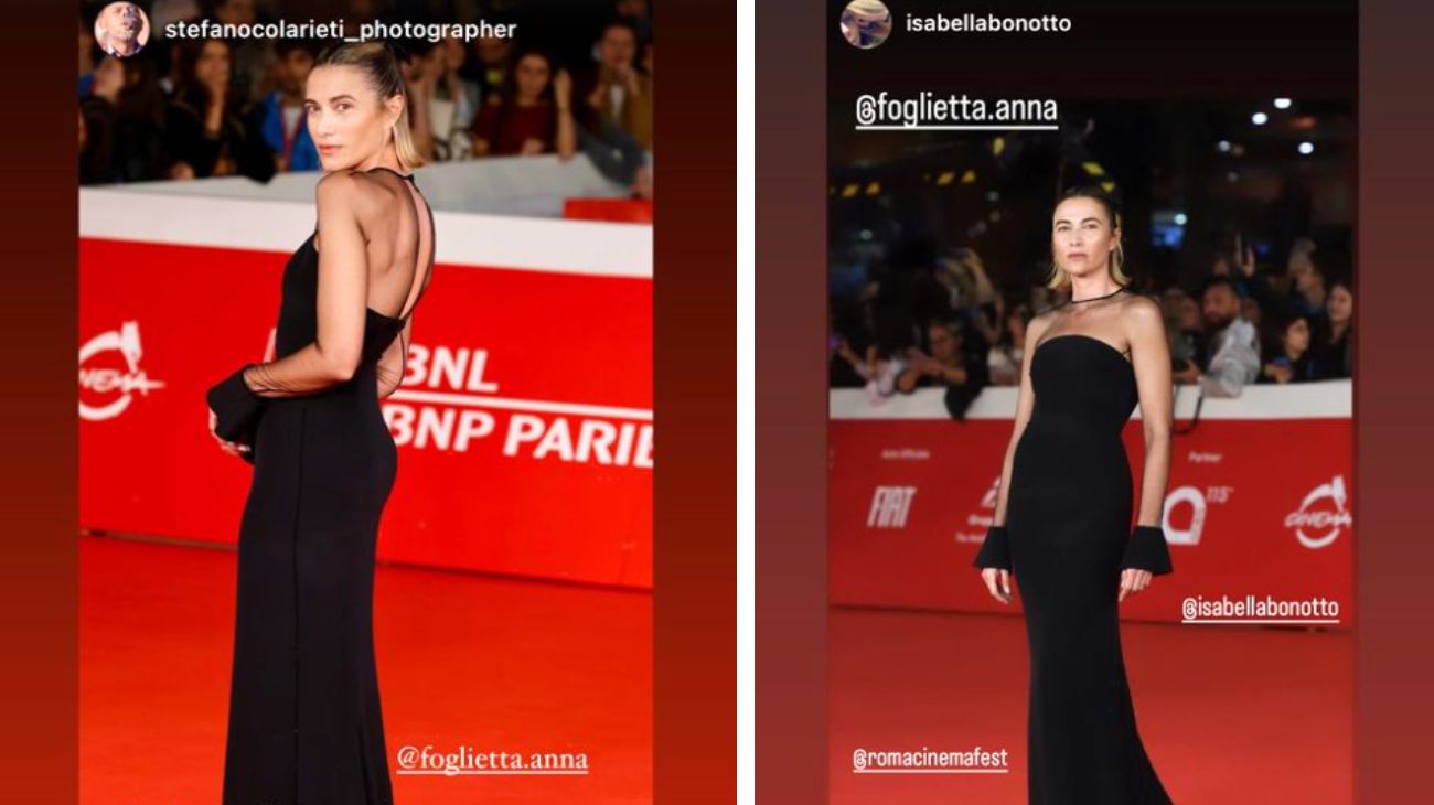 Dal profilo social di Anna Foglietta, l'abito indossato alla festa del cinema di Roma