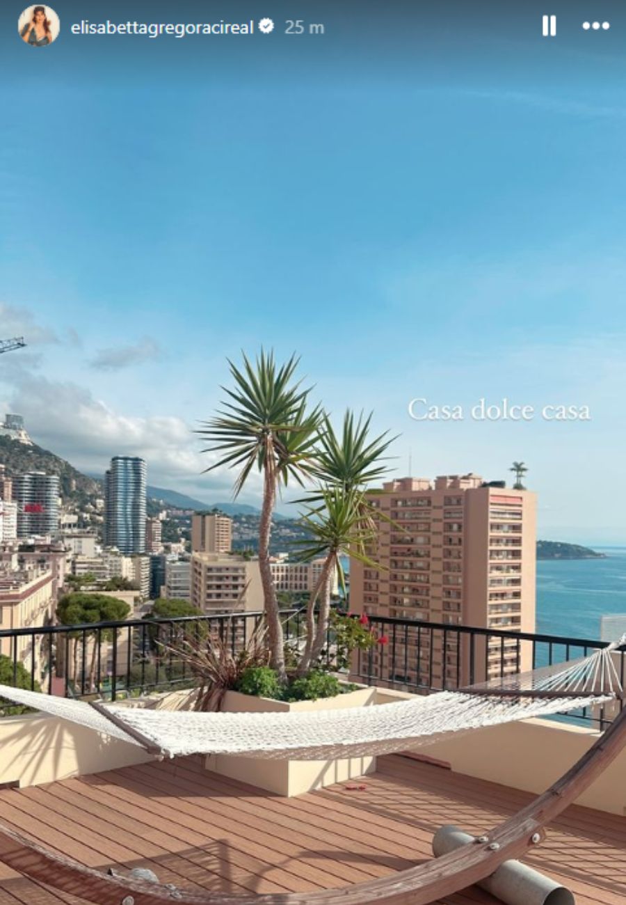 Dal profilo social di Elisabetta Gregoraci, la foto dalla terrazza