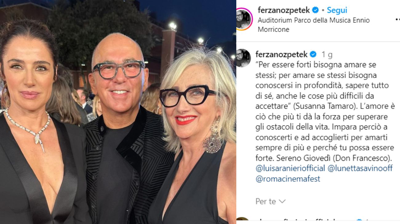 Dal profilo social di Ferzan Özpetek