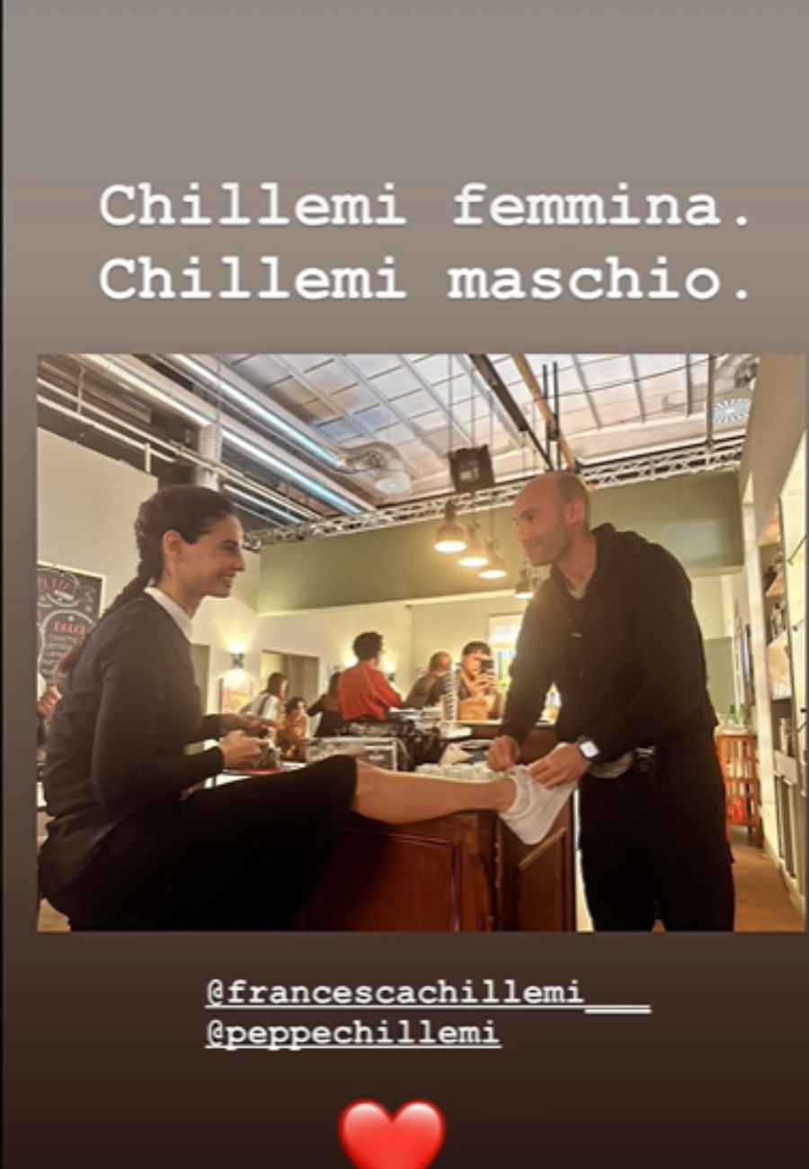 Dal profilo social di Francesca Chillemi, sul set con il fratello Giuseppe