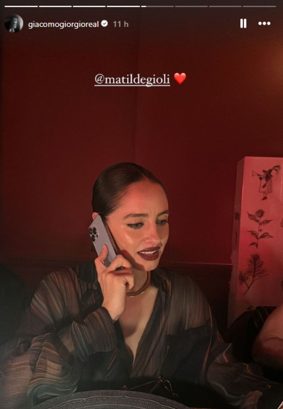 Dal profilo social di Giacomo Giorgio, la foto di Matilde Gioli