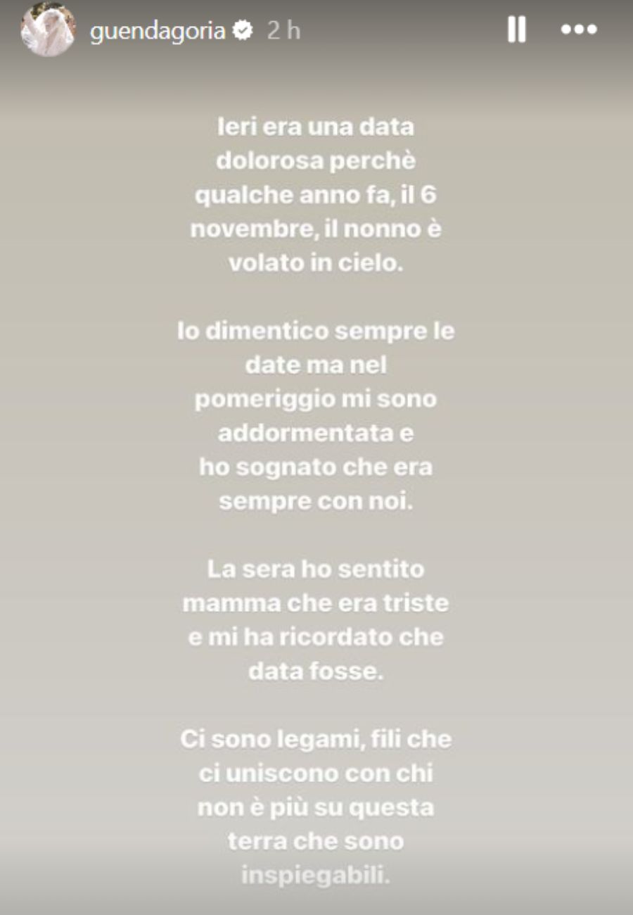 Dal profilo social di Guenda Goria, il ricordo del nonno