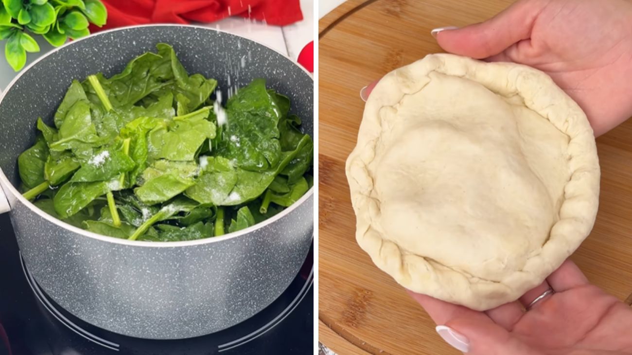 Dal profilo social di Valentina Cutaia, la ricetta per le focaccine spinaci e formaggio senza lievitazione