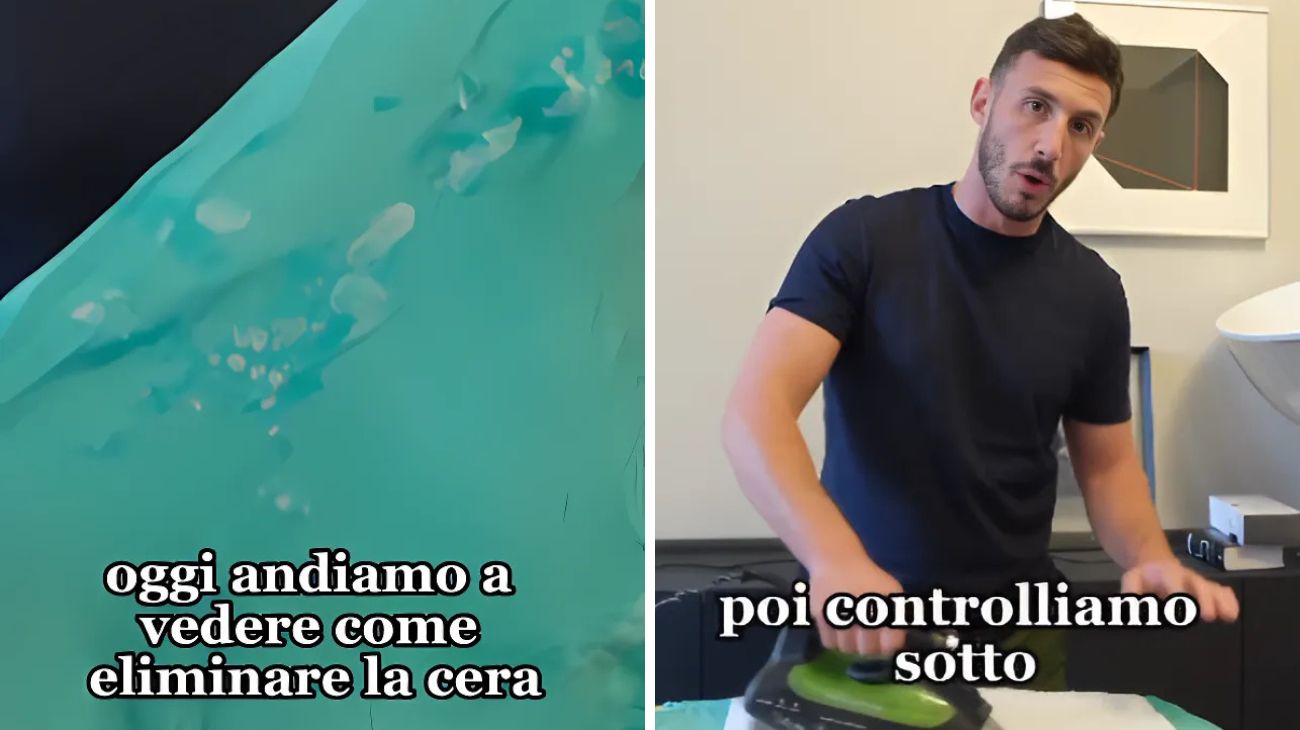 Macchie cera vestiti