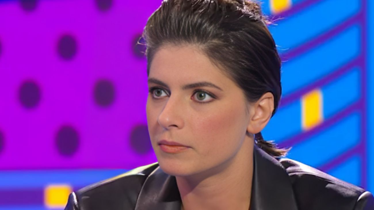 Maria Chiara Giannetta durante un'intervista Rai