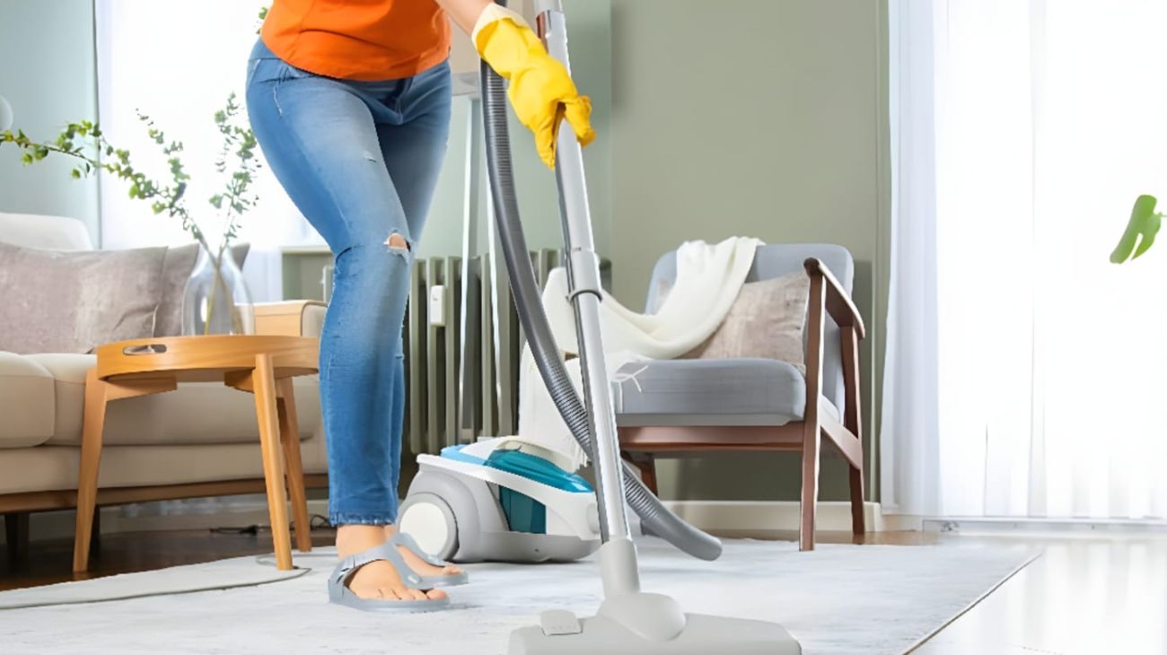 Pavimento trucco aspirapolvere