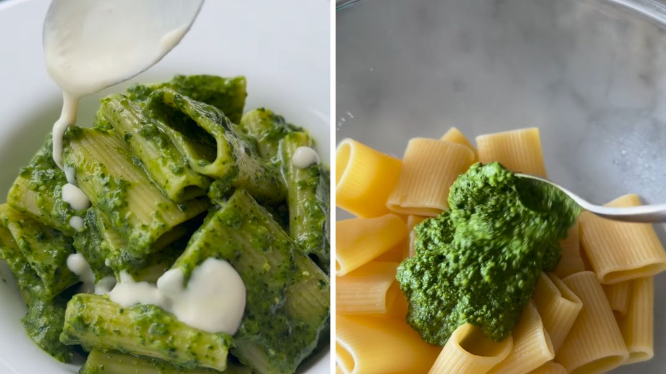 Ricetta social, Paccheri spinaci, gorgonzola e noci