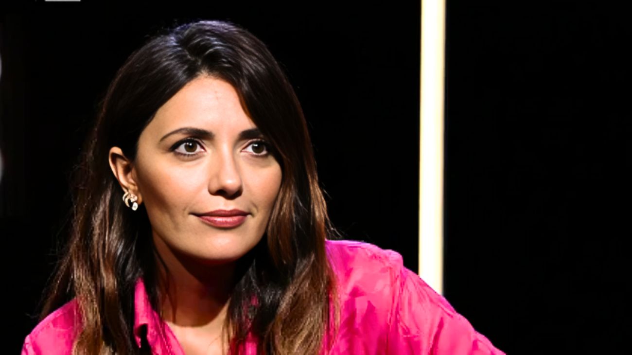 Serena Rossi durante un'intervista