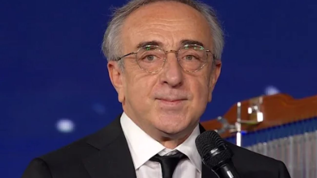 Silvio Orlando durante un'intervista