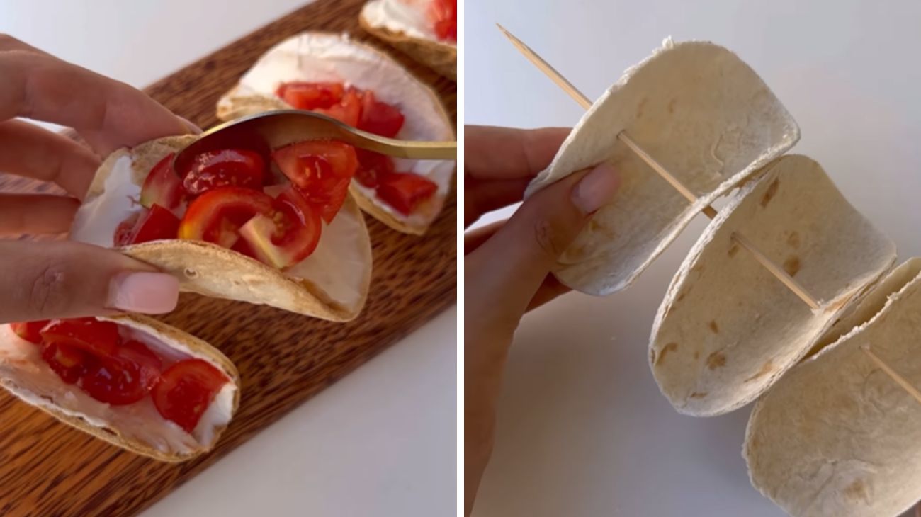 Tacos di piadine, la ricetta per un aperitivo delizioso. Fonte Instagram