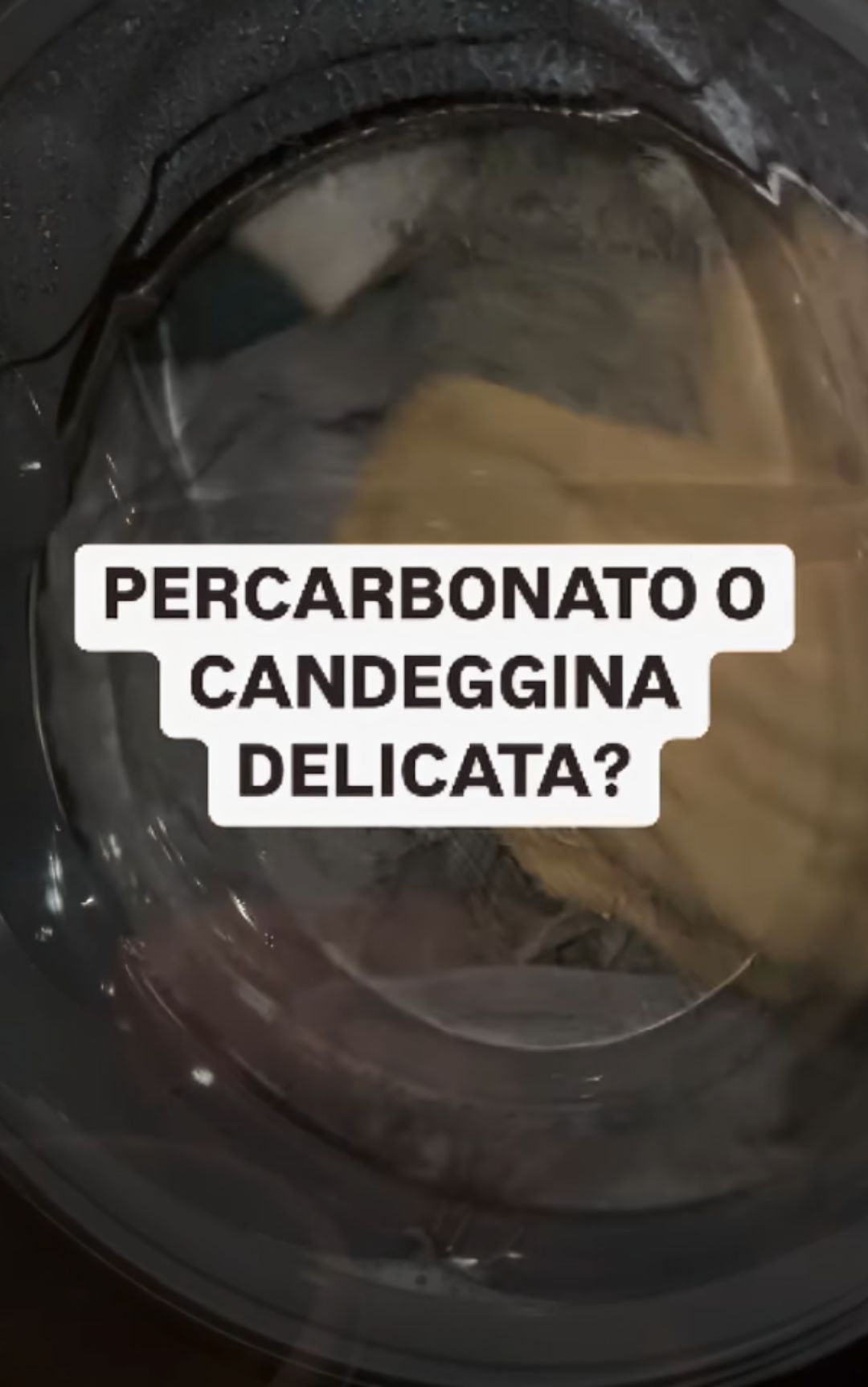 candeggina o percarbonato