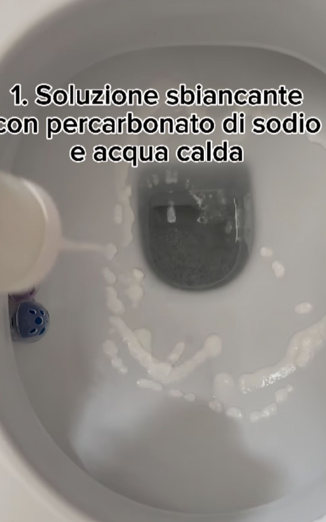 sbiancare fondo water