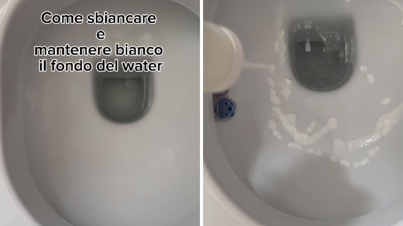 sbiancare fondo water
