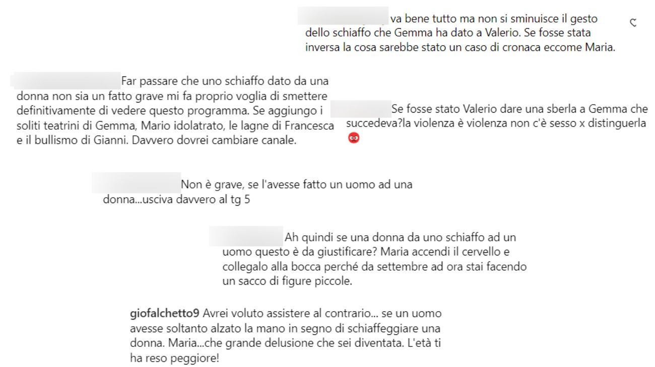 uomini e donne commenti