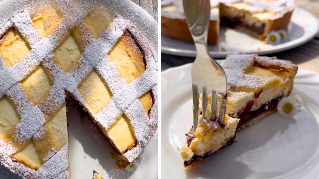 Crostata ricotta e nutella Fonte social