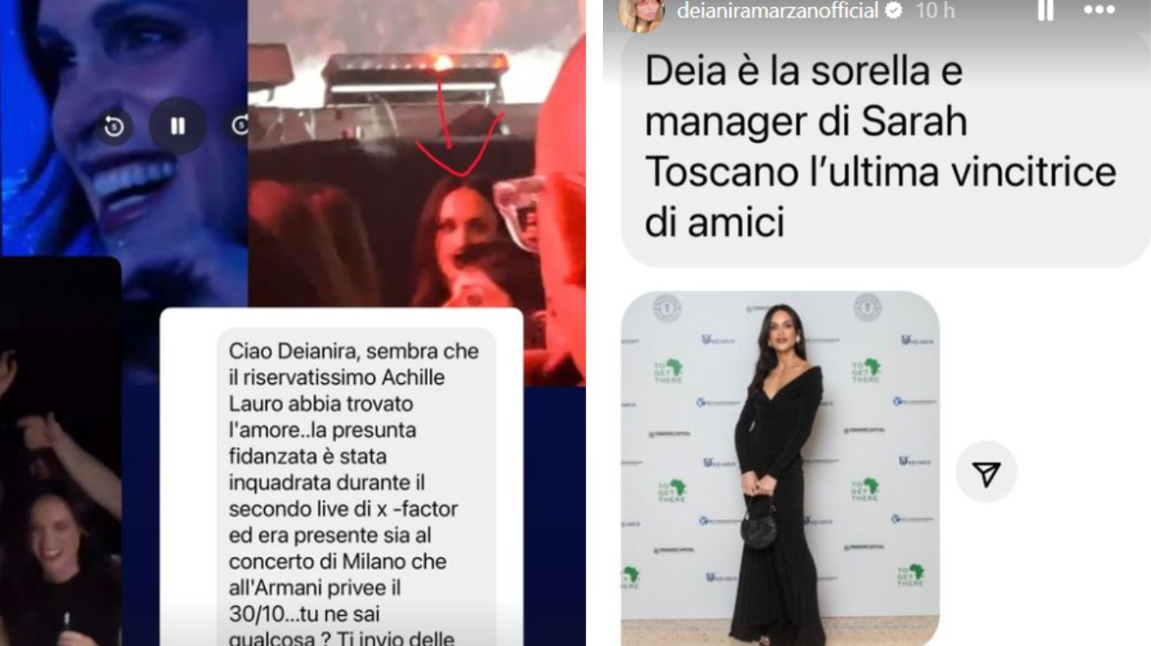 Dal profilo social di Deianira Marzano, l'indiscrezione su Achille Lauro
