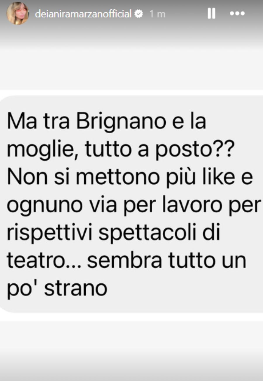 Dal profilo social di Deianira Marzano, l'indiscrezione su Enrico Brignano e Flora Canto