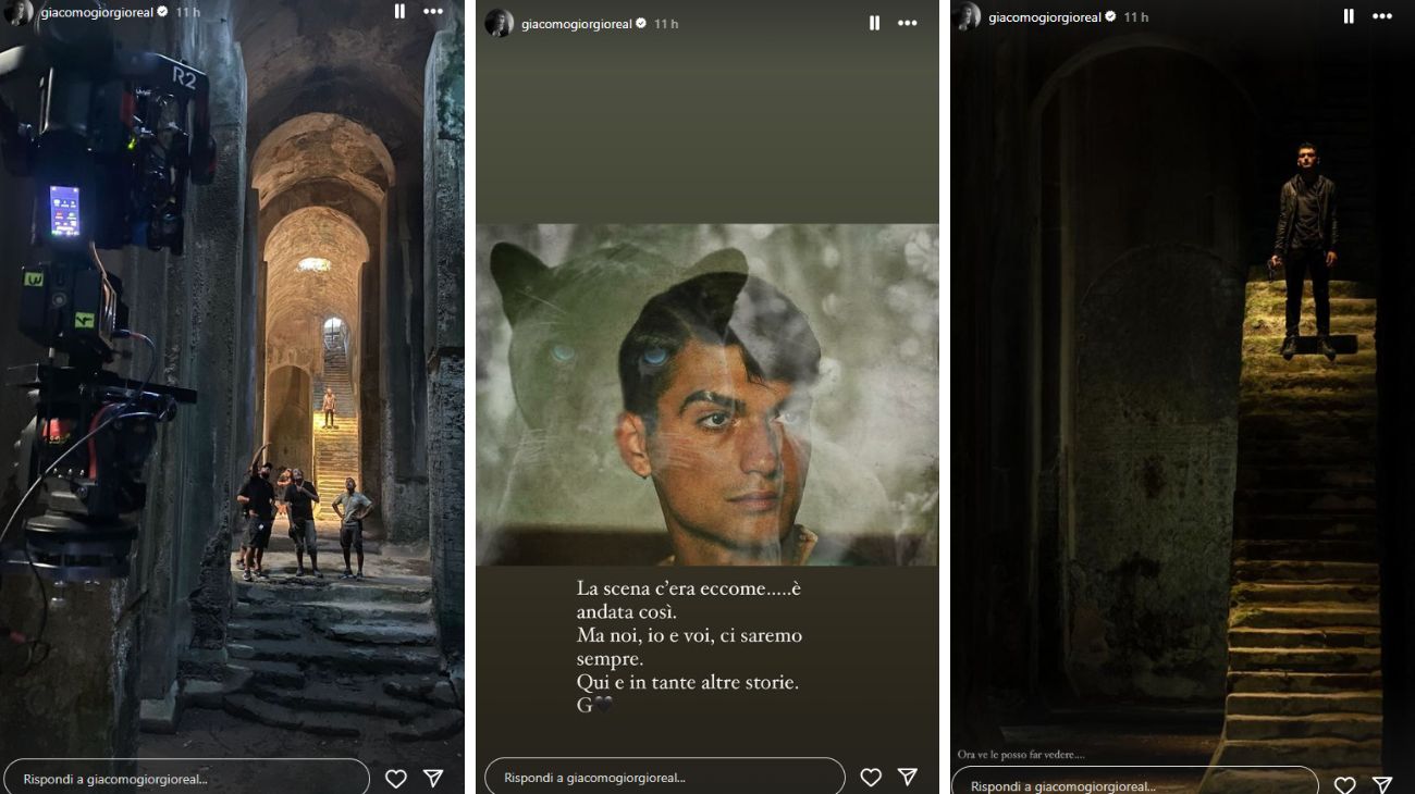 Dal profilo social di Giacomo Giorgio, dalle scene di Mare Fuori