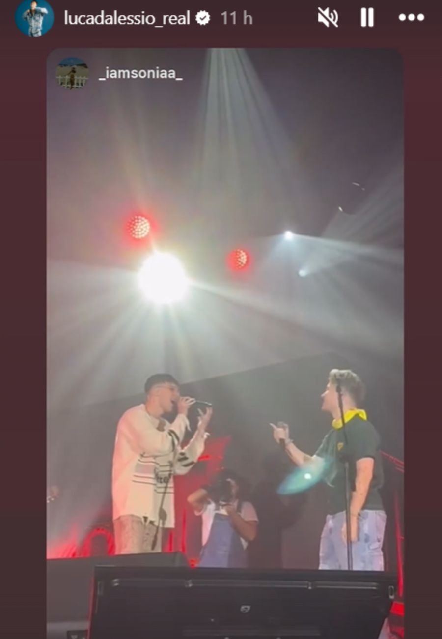 Dal profilo social di LDA, sul palco con Alfa