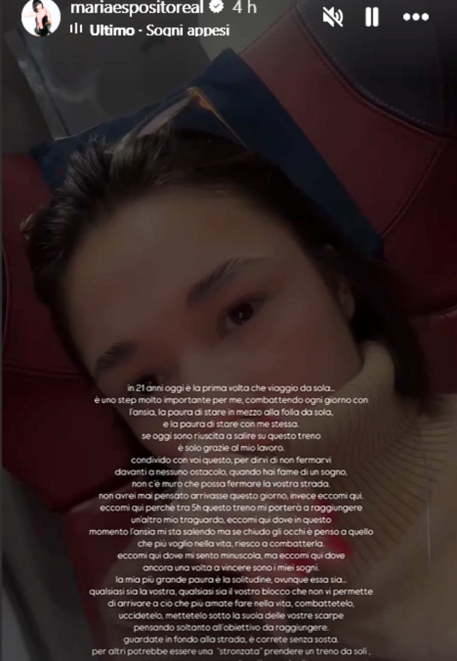 Dal profilo social di Maria Esposito