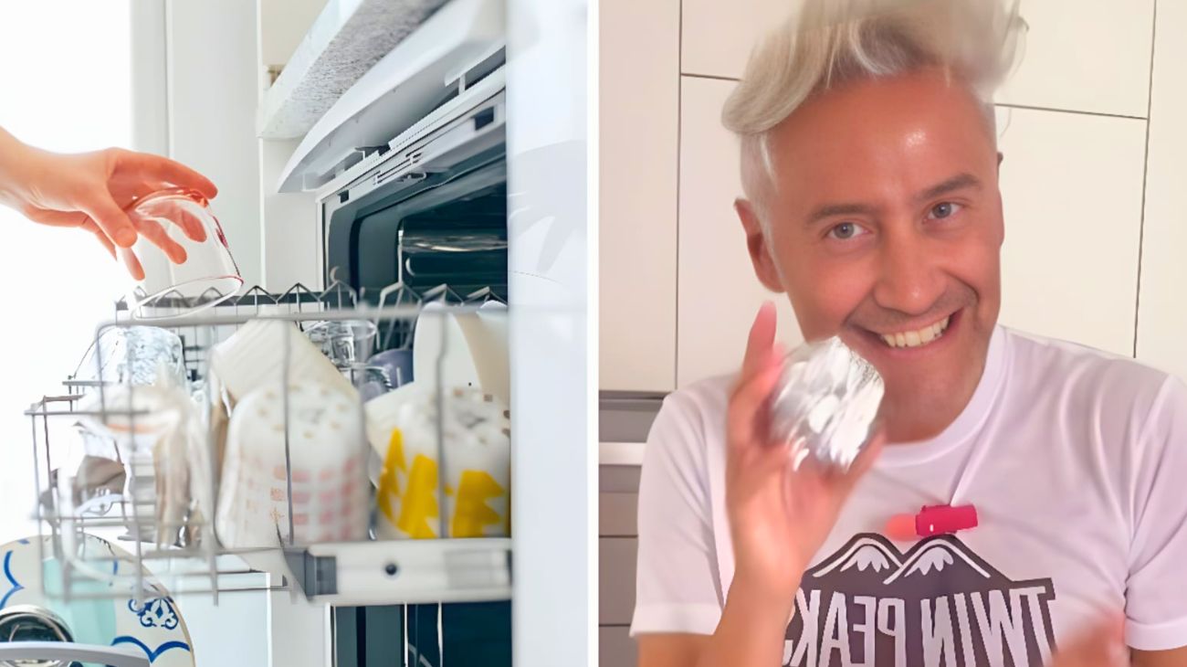 Lavastoviglie pallina carta stagnola