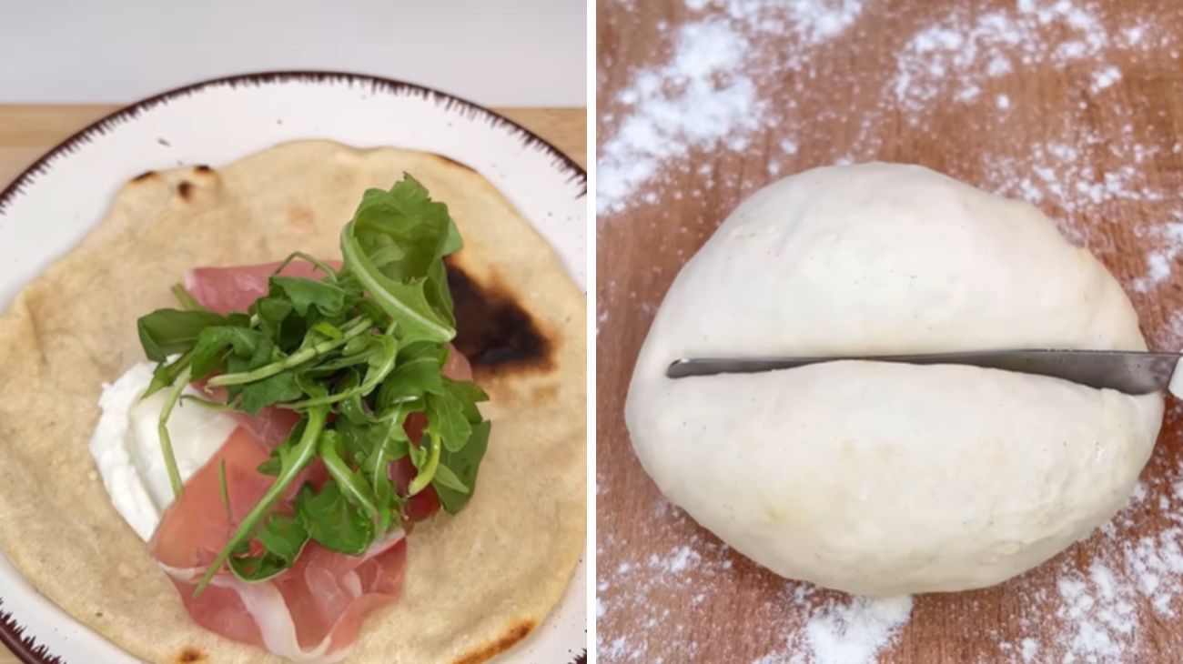 Dal profilo social di Marco1roma, ecco la ricetta per le piadine all'acqua