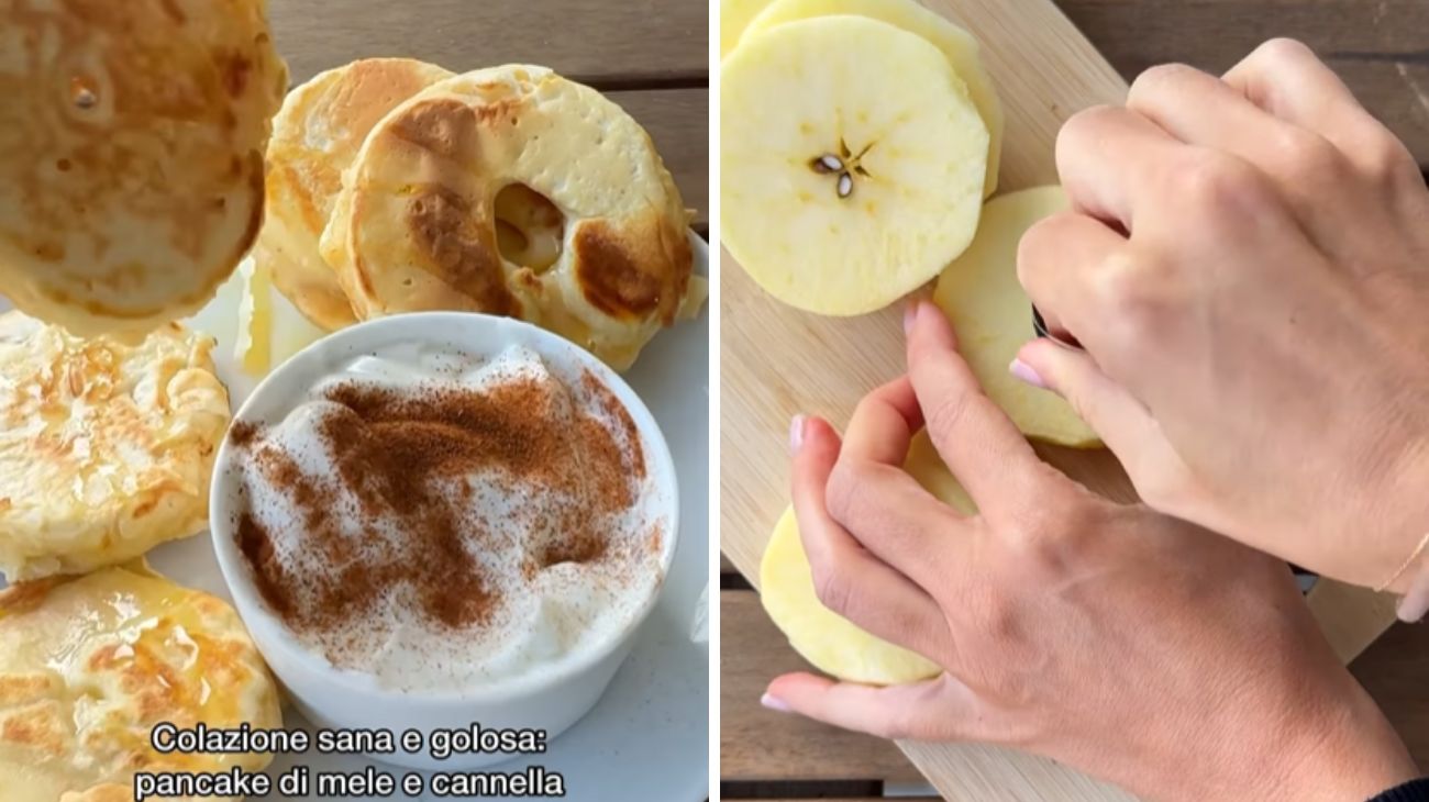 Dal profilo social di Martina la salute in cucina. Pancake mele e cannella