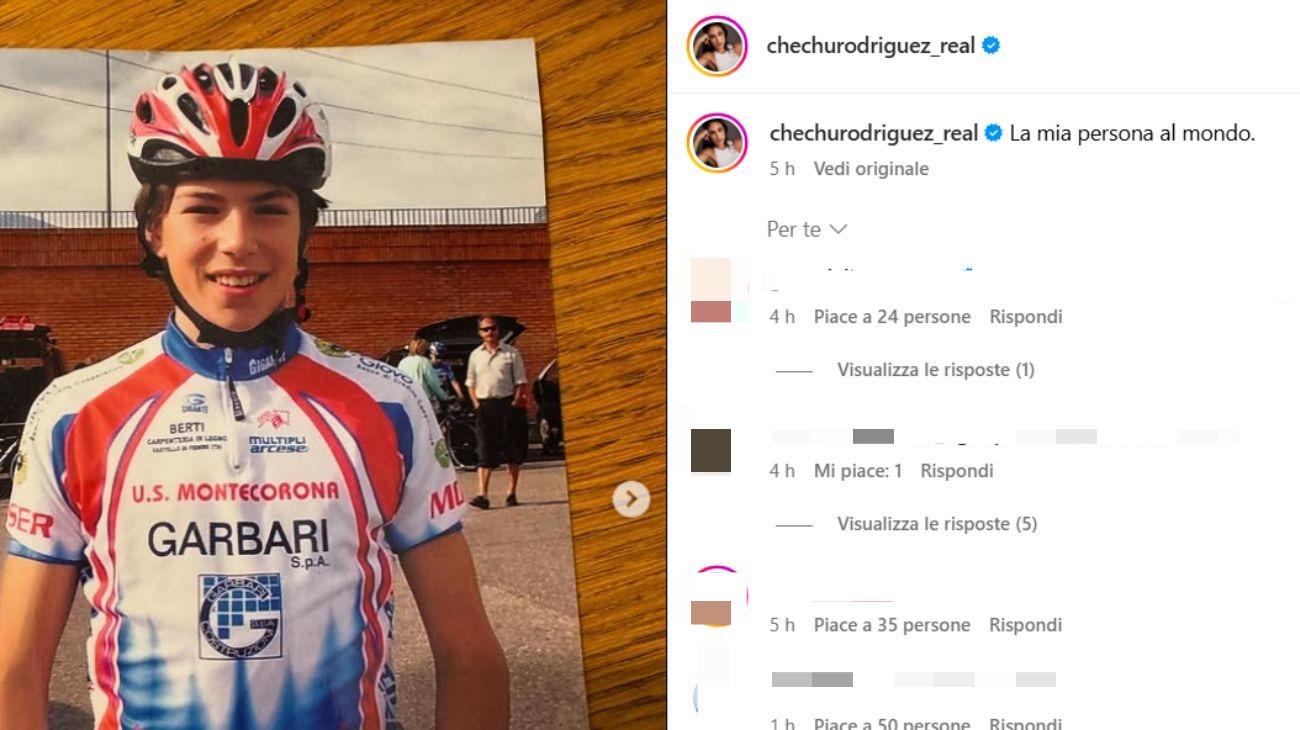 Dal profilo social di Rodriguez Cecilia, la foto di Ignazio Moser da piccolo