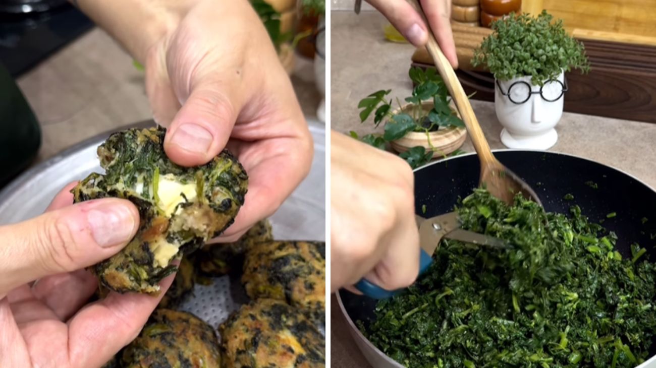 Polpette di salsiccia, provola e friarielli. Fonte Carlo Gaiano