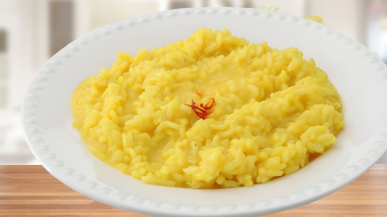 Risotto allo zafferano, idea primo piatto Menù del 1 gennaio