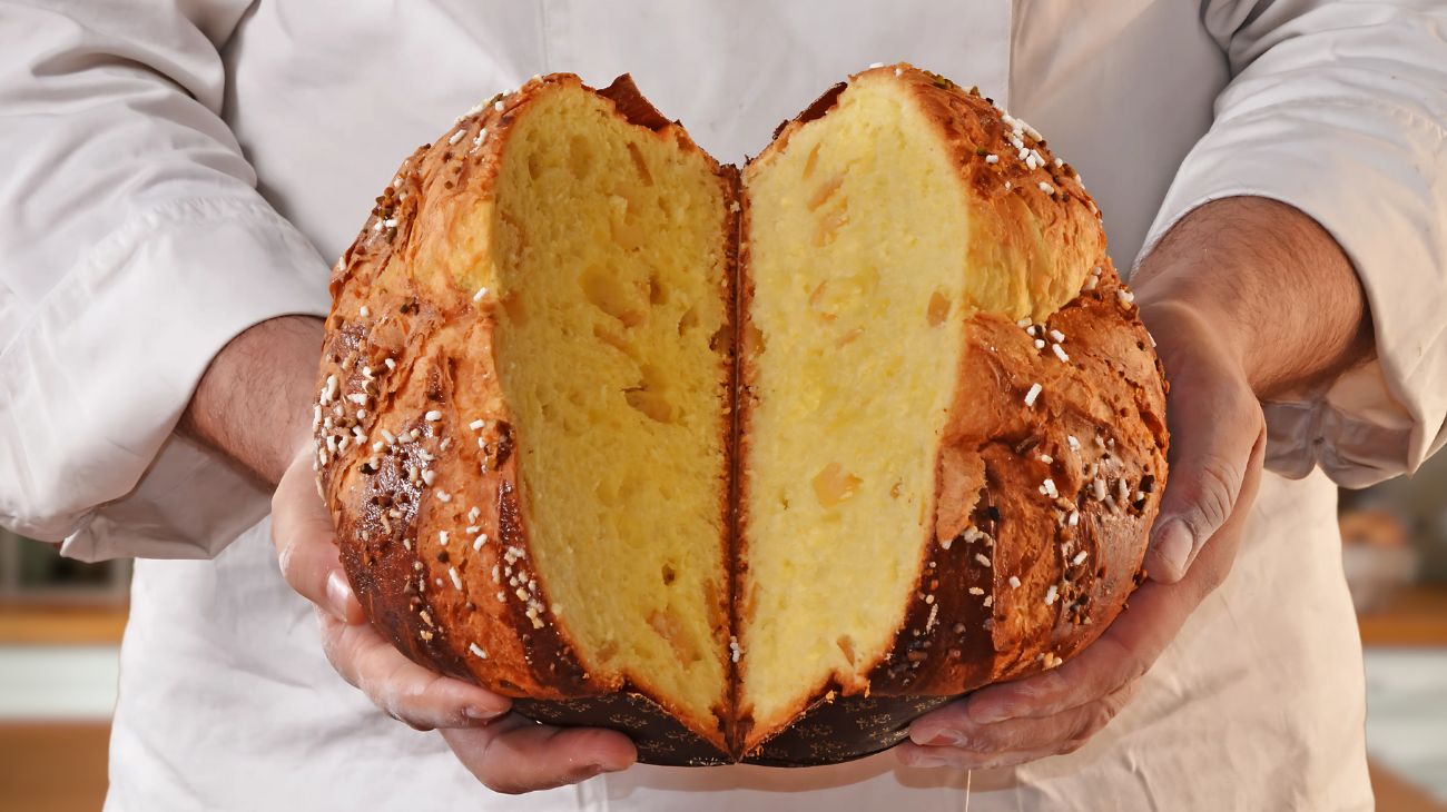 Panettone aperto