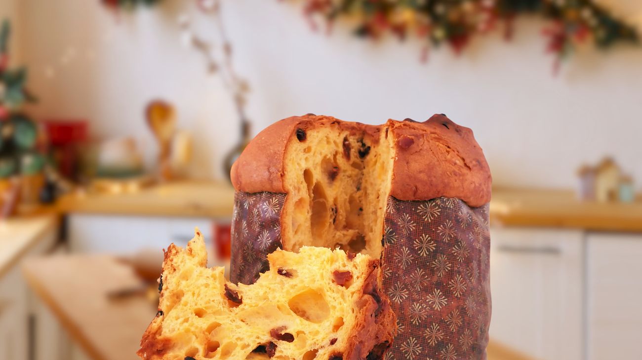 Panettone aperto