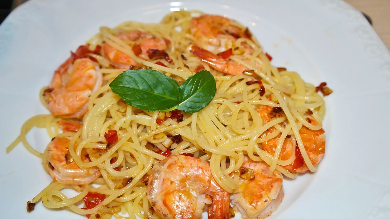 spaghetti scampi