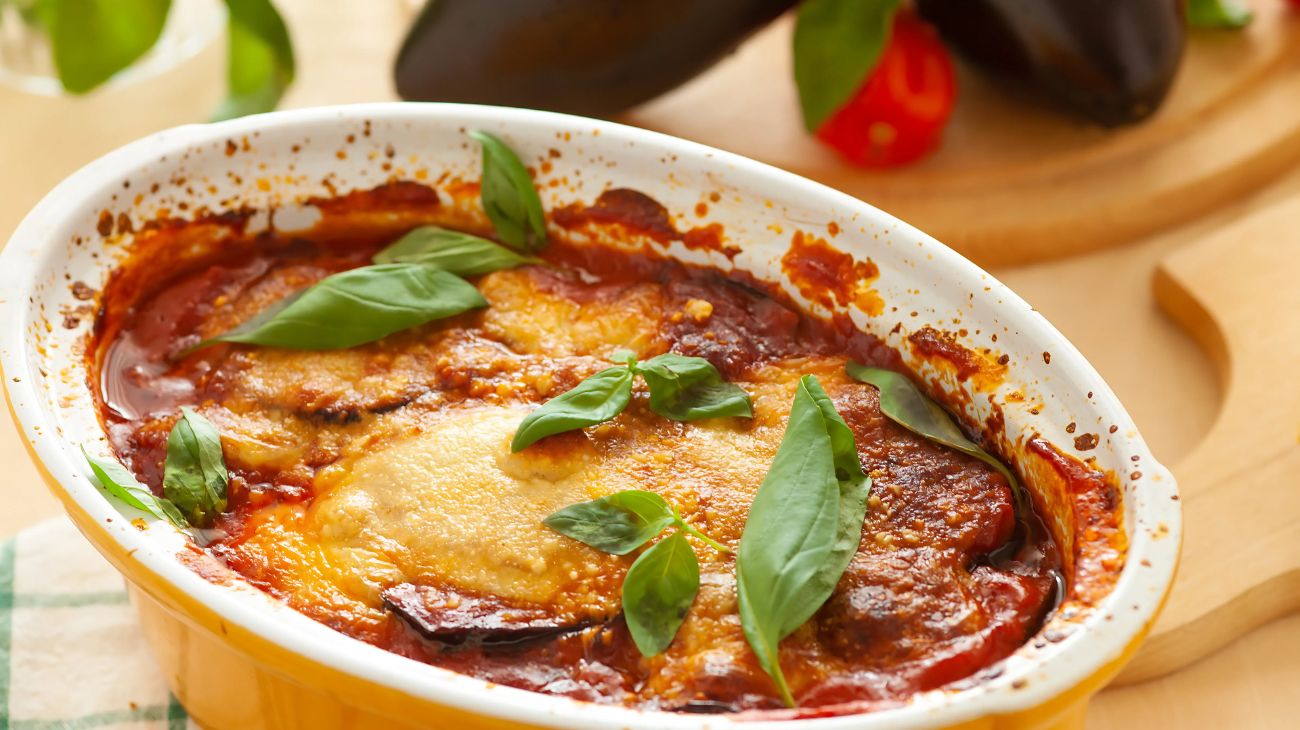 Parmigiana di melanzane in friggitrice ad aria