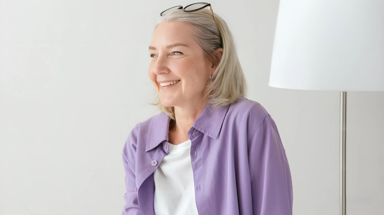 persona anziana felice