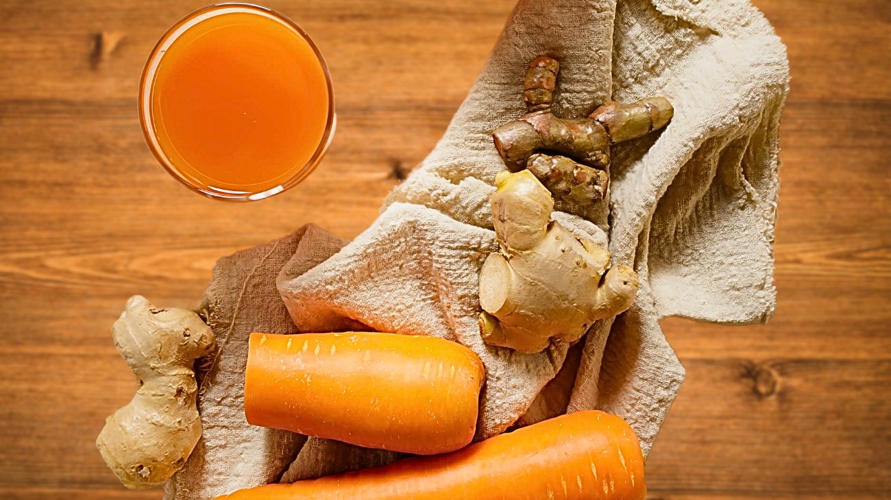 Succo di carota e curcuma