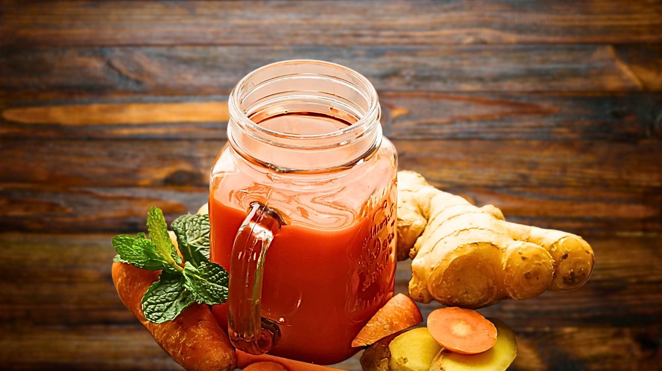 Succo di carota e curcuma