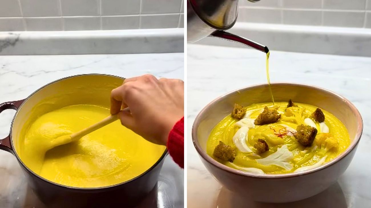 vellutata zafferano cavolfiore