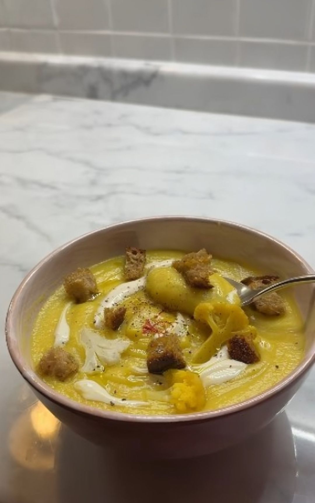 vellutata zafferano cavolfiore