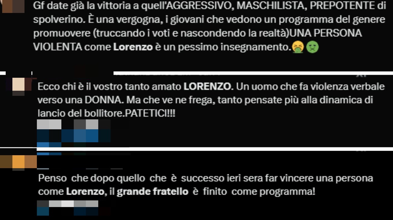 Dai commenti twitter sul Grande Fratello