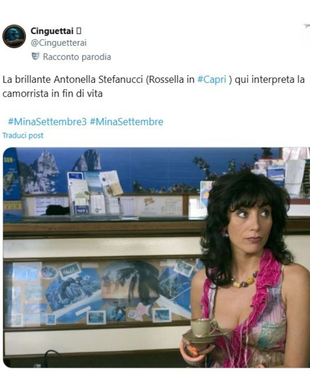 mina settembre 3 attrice capri